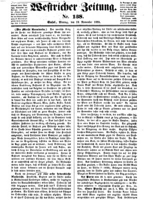 Westricher Zeitung Montag 19. November 1855