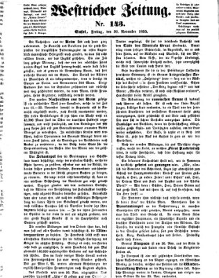 Westricher Zeitung Freitag 30. November 1855
