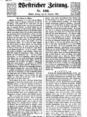 Westricher Zeitung Freitag 21. Dezember 1855