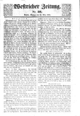 Westricher Zeitung Montag 31. März 1856