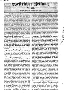 Westricher Zeitung Mittwoch 30. April 1856