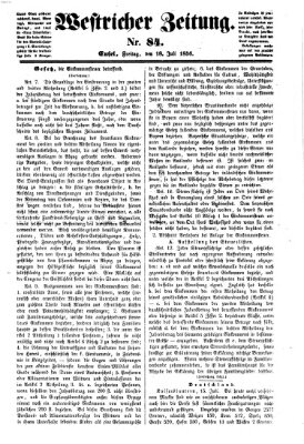 Westricher Zeitung Freitag 18. Juli 1856