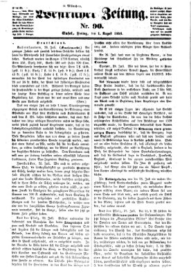 Westricher Zeitung Freitag 1. August 1856