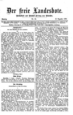 Der freie Landesbote Sonntag 18. Dezember 1870