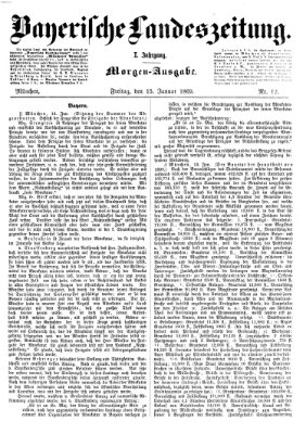 Bayerische Landeszeitung Freitag 15. Januar 1869