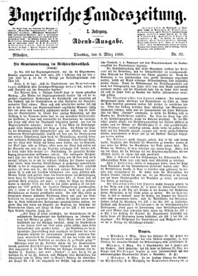 Bayerische Landeszeitung Dienstag 9. März 1869