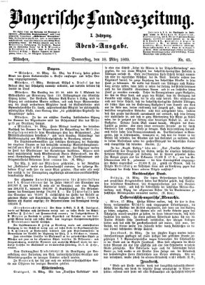 Bayerische Landeszeitung Donnerstag 18. März 1869