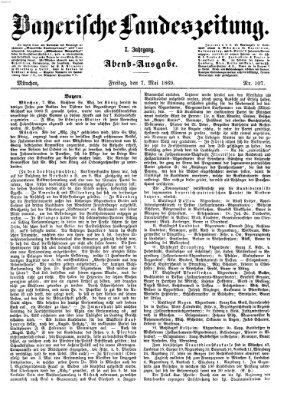 Bayerische Landeszeitung Freitag 7. Mai 1869
