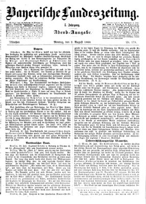 Bayerische Landeszeitung Montag 2. August 1869