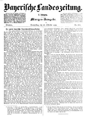 Bayerische Landeszeitung Donnerstag 28. Oktober 1869