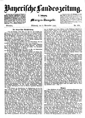 Bayerische Landeszeitung Mittwoch 3. November 1869
