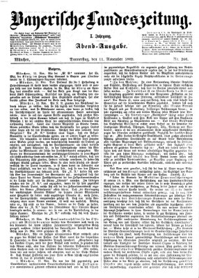 Bayerische Landeszeitung Donnerstag 11. November 1869