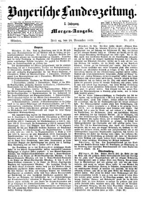 Bayerische Landeszeitung Freitag 26. November 1869