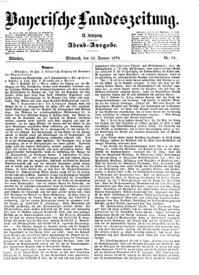 Bayerische Landeszeitung Mittwoch 19. Januar 1870