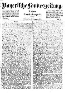 Bayerische Landeszeitung Freitag 28. Januar 1870
