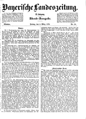Bayerische Landeszeitung Freitag 4. März 1870