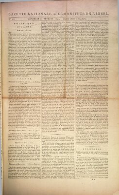 Gazette nationale, ou le moniteur universel (Le moniteur universel) Freitag 11. Februar 1791
