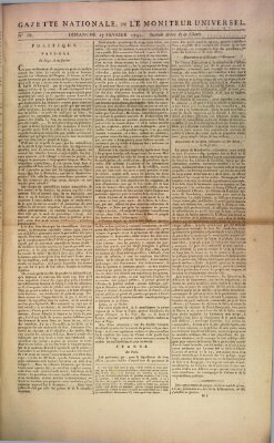 Gazette nationale, ou le moniteur universel (Le moniteur universel) Sonntag 27. Februar 1791