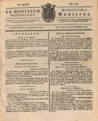 Le Moniteur westphalien Freitag 23. November 1810