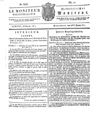 Le Moniteur westphalien Samstag 26. Januar 1811