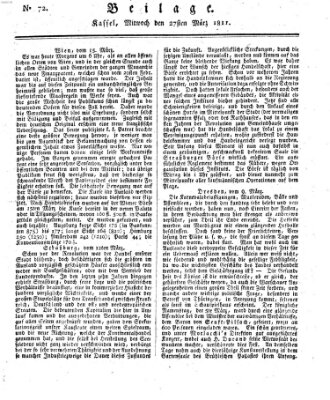 Le Moniteur westphalien Mittwoch 27. März 1811