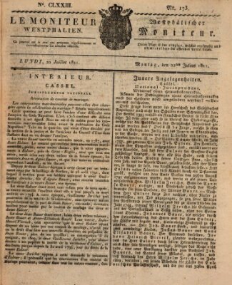 Le Moniteur westphalien Montag 22. Juli 1811