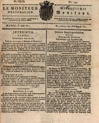 Le Moniteur westphalien Dienstag 13. August 1811