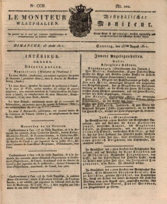 Le Moniteur westphalien Sonntag 25. August 1811