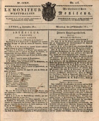 Le Moniteur westphalien Montag 9. September 1811