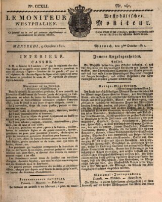 Le Moniteur westphalien Mittwoch 9. Oktober 1811