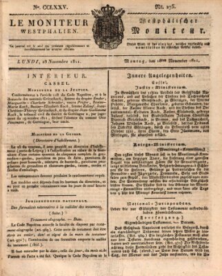 Le Moniteur westphalien Montag 18. November 1811