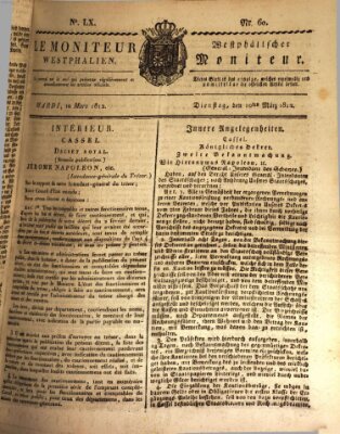 Le Moniteur westphalien Dienstag 10. März 1812