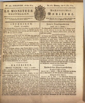 Le Moniteur westphalien Sonntag 18. Oktober 1812