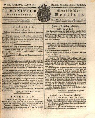 Le Moniteur westphalien Samstag 24. April 1813
