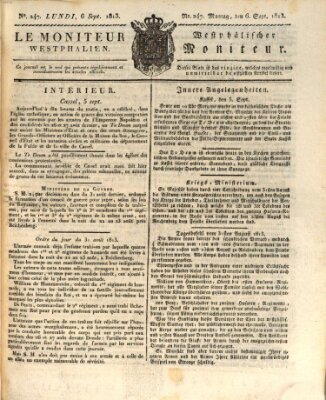 Le Moniteur westphalien Montag 6. September 1813