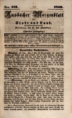 Ansbacher Morgenblatt für Stadt und Land (Ansbacher Morgenblatt)
