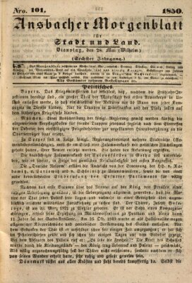 Ansbacher Morgenblatt für Stadt und Land (Ansbacher Morgenblatt) Dienstag 28. Mai 1850