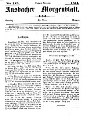 Ansbacher Morgenblatt Sonntag 21. Mai 1854