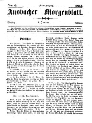Ansbacher Morgenblatt Dienstag 9. Januar 1855