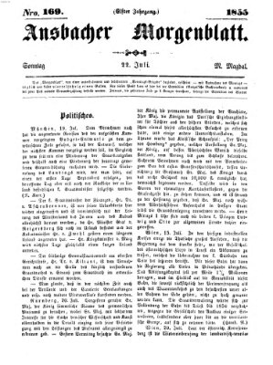 Ansbacher Morgenblatt Sonntag 22. Juli 1855
