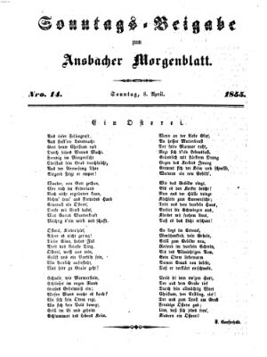 Ansbacher Morgenblatt Sonntag 8. April 1855