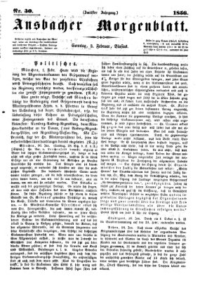 Ansbacher Morgenblatt Sonntag 3. Februar 1856