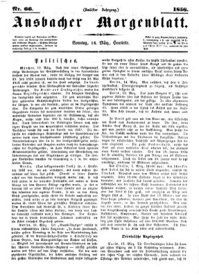 Ansbacher Morgenblatt Sonntag 16. März 1856