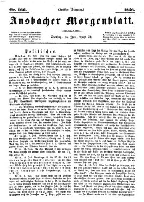 Ansbacher Morgenblatt Dienstag 15. Juli 1856
