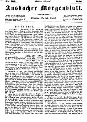 Ansbacher Morgenblatt Donnerstag 17. Juli 1856