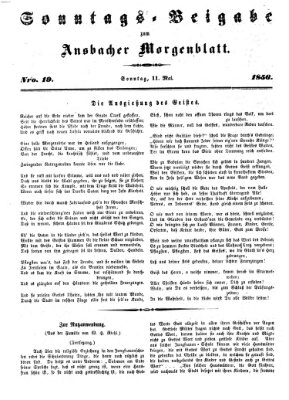 Ansbacher Morgenblatt Sonntag 11. Mai 1856