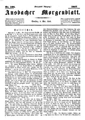 Ansbacher Morgenblatt Samstag 9. Mai 1857