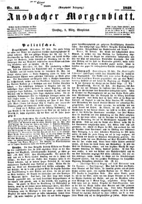 Ansbacher Morgenblatt Dienstag 2. März 1858