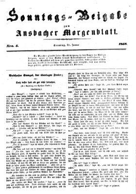 Ansbacher Morgenblatt Sonntag 31. Januar 1858
