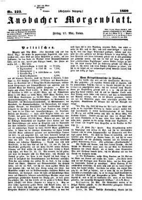 Ansbacher Morgenblatt Freitag 27. Mai 1859